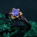 Floral Twig Harmony Ring with Petal-Adorned Design