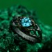 Silver Fairy Twig Engagement Ring: Elvish Leaf Braid Design