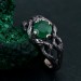 Whispers of the Forest: Gothic Emerald Ring