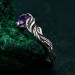 Silver Nature Ring: Nature's Embrace Woodland Promise Ring