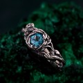Handcrafted 925 Silver Topaz Ring – Minimalist Gemstone Jewelry for Women