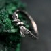 Wedding Ring Leaf and Branch – Unisex Gothic Ring with Leaves and Branch, Wedding Ring for the Enigmatic Couple