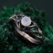 Celtic Sapphire Silver Ring - Elegant Classic Celtic Ornament