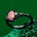 Enchanted Forest Wedding Ring - Elegant Nature-Inspired Jewelry