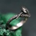 Handcrafted Silver Serpent Gorgon Ring – Unique Gothic Serpentine Symbol of Power