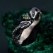 Serpentine Embrace Ring: Unique Twisted and Entwined Snake Band