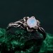 Woodland Whispers Ring – Enchanted Forest Amethyst Ring, Whimsical Vine and Blossom Twig Design, Unique Nature-Inspired Ring