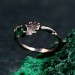 Unique Nature Ring Dainty Branch and Leaf with Forest Theme, Unusual Silver Engagement Leaf Ring, Woman Elvish Nature Bridal Ring