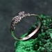 Unique Silver Twig Ring – Nature-Inspired Design, Perfect Christmas Jewelry for Women