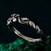 Handcrafted Silver Peridot Ring – Elegant Leaf Design with Elvish Green GemstoneHandcrafted Silver Peridot Ring – Elegant Leaf Design with Elvish Green Gemstone