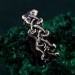Silver Mushroom Ring: Nature-Inspired Forest Symphony Fantasy Ring