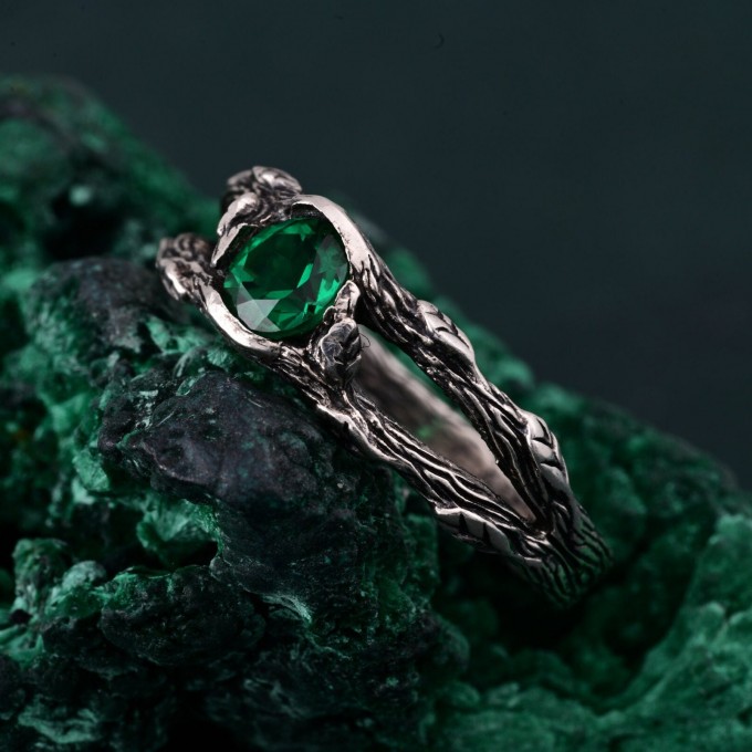 Gothic Noir Silver Band - Shadowed Elegance Nightfall Ring