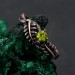 Enchant Forest Wedding Band – Peridot Fern Branchlet, Whispering Fern, Twig and Fern Design, Graceful Frond Ring