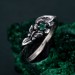 Elegant Silver Butterfly Ring – Violet Butterfly Design, Nature-Inspired Jewelry