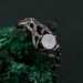Celtic Sapphire Silver Ring - Elegant Classic Celtic Ornament