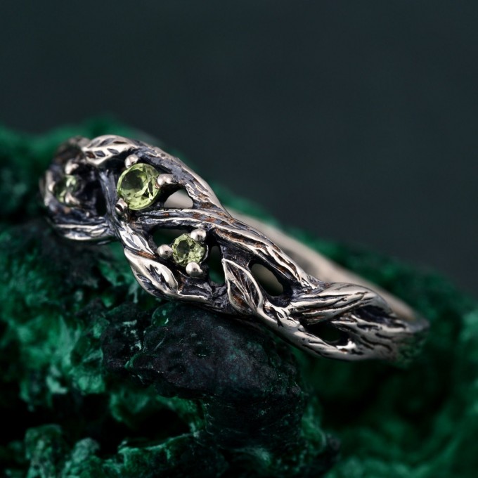 Eternal Tree Branch Silver Band - Woodland Whispers Design