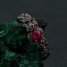 Delicate Rose Branch Ring – Blossoming Rose Garden Silver Ring