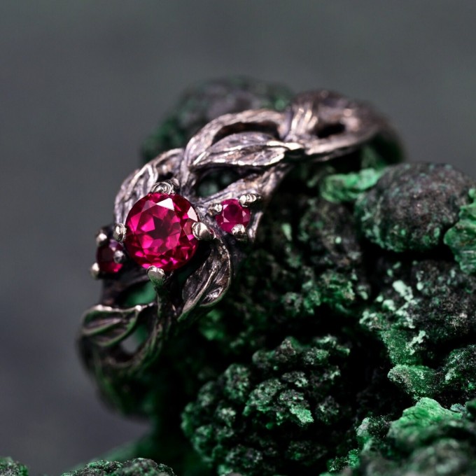 Nature's Finest Silver Leaf Elegance Ring