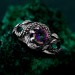 Flamebound Treasure: Gothic Dragon Mystic Stone Ring