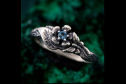 Silver Butterfly with Topaz, Topaz Butterfly, Butterfly in Violet, Silver Grace, Winged Topaz