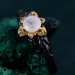Enchanted Forest Amethyst Ring with Blossom Twig Design