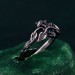 Topaz Enchantment Gothic Ring – Mystical Unisex Wedding Band, Witchy Statement Topaz Ring, Unique Gothic Gemstone Jewel