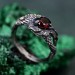 Silver Dragon Scale Ring: Handcrafted Mystical Fantasy Jewelry