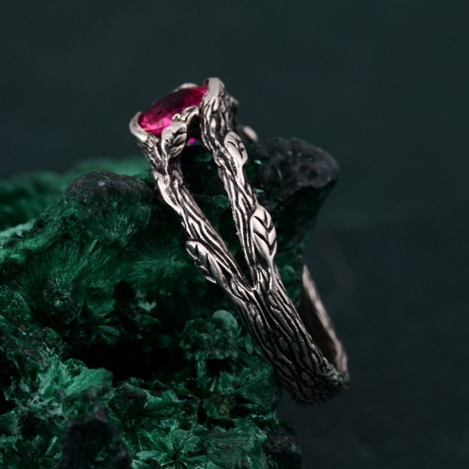 Silverwood Wrap Ring - Silver Branch Band