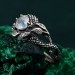Silver Dragon Armor Ring: Serpentine Elegance with Dragon Scale Design