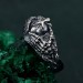 Heartbound Embrace: Gothic Skeleton Hands Ring