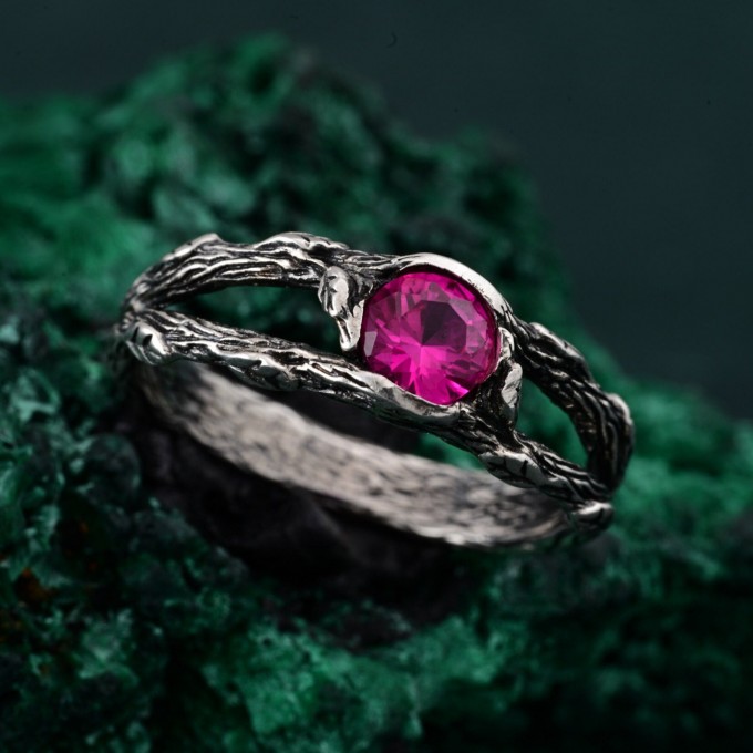 Silverwood Wrap Ring - Silver Branch Band