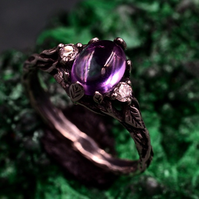 Romantic Silver Fairycore Flower Band: Mystical Forest Vintage Design