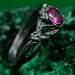 Handcrafted 925 Silver Ruby Ring – Elegant Minimalist Jewelry for Women