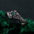Elegant Silver Butterfly Ring – Violet Butterfly Design, Nature-Inspired Jewelry