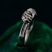 Handcrafted Lion's Paw Sterling Silver Ring – Artisan Animal Jewelry for Men and Women