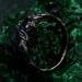 Gothic Noir Sterling Silver Ring - Mystical Darkness Design
