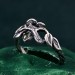 Gothic Witch Rings for All Genders – Unisex Silver Geometric Wedding Ring