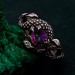 Flamebound Treasure: Gothic Dragon Mystic Stone Ring
