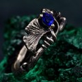 Handcrafted Ginkgo Leaf Ring in Sterling Silver – Boho Botanical Jewelry