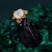 Enchanted Forest Ruby Ring - Unique Woodland Whispers and Blossom Twig Ring