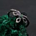 Emerald Woodland Knot Ring – Enchanted Forest Wedding Band, Delicate Twig Emerald Tiara Ring, Cottagecore Eternity Band