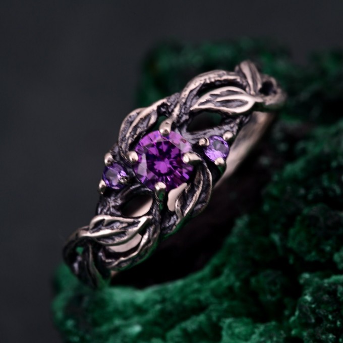 Nature's Finest Silver Leaf Elegance Ring