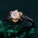 Enchanted Forest Ruby Ring - Unique Woodland Whispers and Blossom Twig Ring