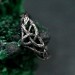 Enchanted Forest Silver Ring - Handcrafted Unique Design with Leaf and Triskele Accents