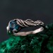 Woodland Promise Ring – Enchanted Forest Engagement Ring, Nature-Inspired Twig Band, Rustic Silver Jewelry for Women
