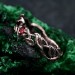Woodland Fairycore Silver Eternity Ring – Men's Leafy Vine Engagement Band, Braided Tree Branch Silver Ring, Leaf Design Band