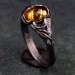 Moonlit Magic Black Witch's Wedding Ring & Woman Wilderness Ring