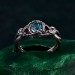 Handcrafted 925 Silver Topaz Ring – Minimalist Gemstone Jewelry for Women