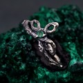Rustic Emerald Vine Ring: Druid Celtic Tree Design