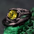 Stunning Twig Engagement Ring – One-of-a-Kind Twig Engagement Ring: Nature-Inspired Women's Branch Bridal Ring, Twisted Woodland Wedding Band